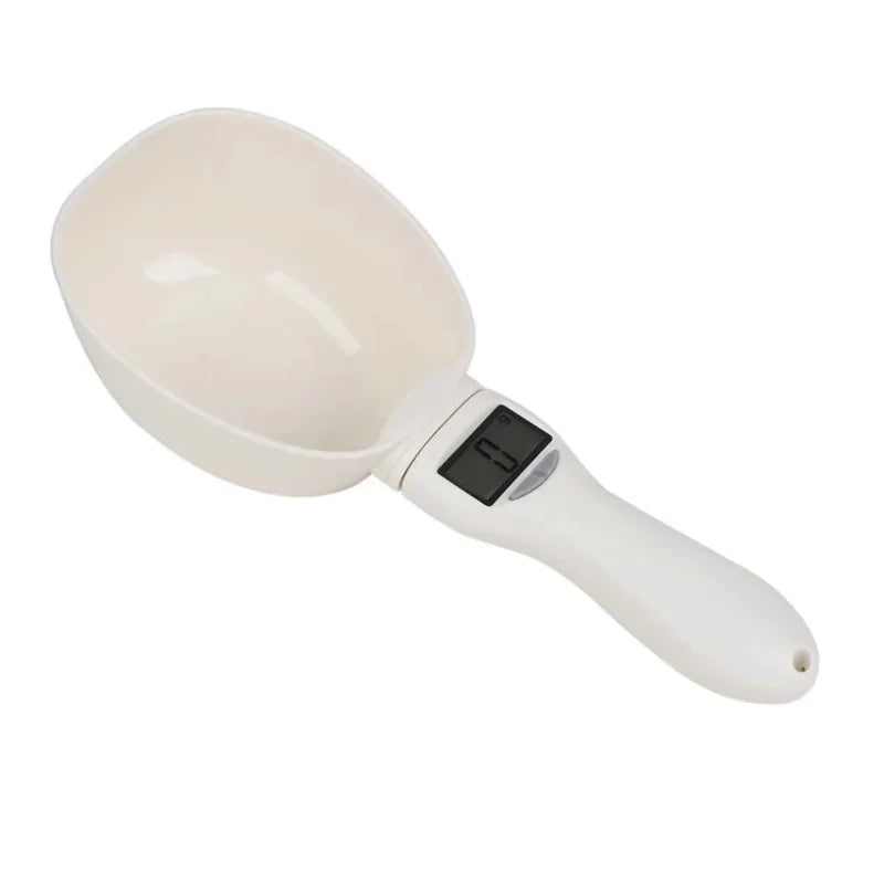 800G/01G Pet Food Spoon Scale Electronic Measuring Tool 250Ml for Cat Dog Feeding Bowl Digital Precise Detachable Scooper
